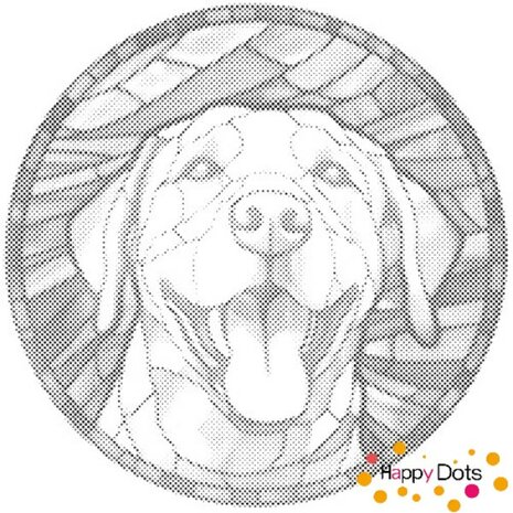 DOT Painting Chien - Labrador Retriever