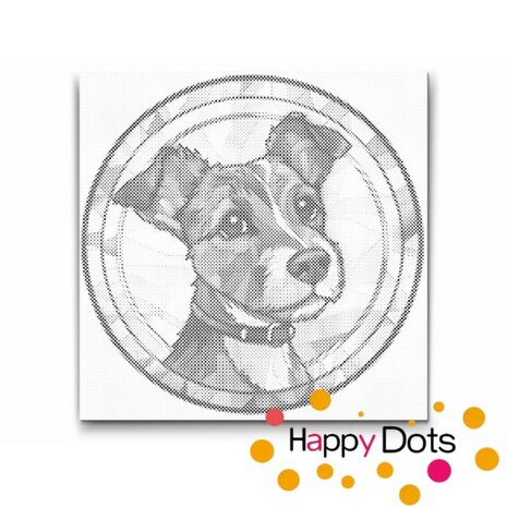 DOT Painting Dog - Jack Russell