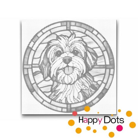 DOT Painting Dog - Havanese