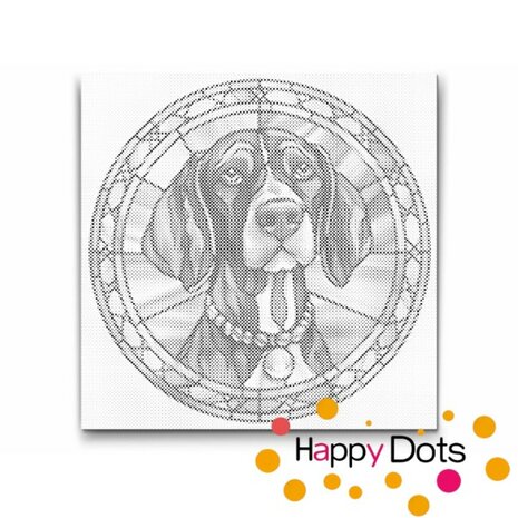 DOT Painting Dog - German Shorthaired Pointer