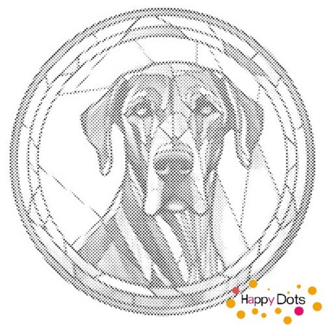 DOT Painting Hund - Deutsche Dogge 01