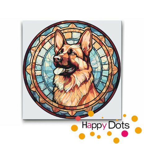 Paint by Number Dog - German Shepherd