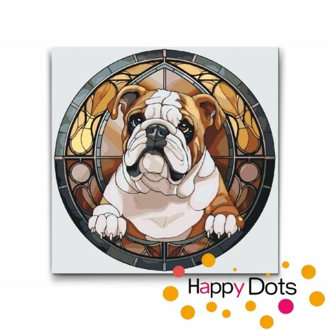 Paint by Number Dog - English Bulldog