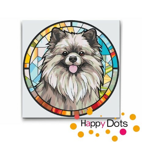 Paint by Number Dog - Keeshond