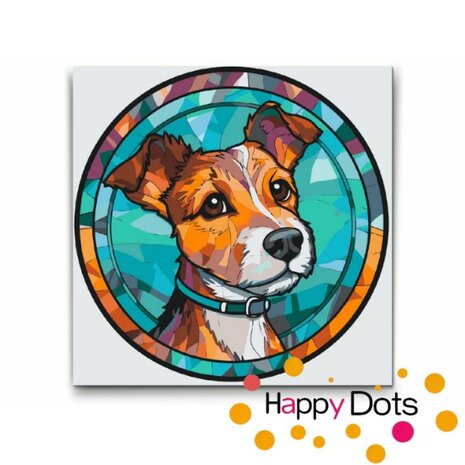 Peinture par num&eacute;ro Chien - Jack Russell