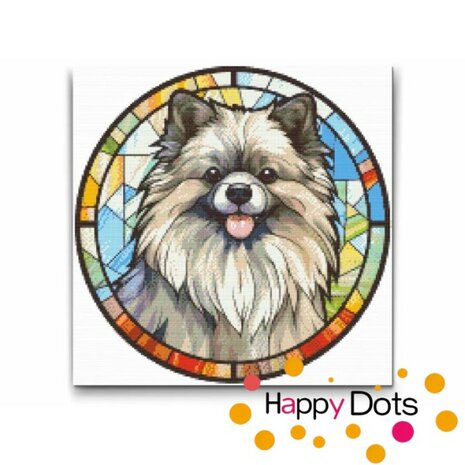 Diamond Painting Hund - Keeshond