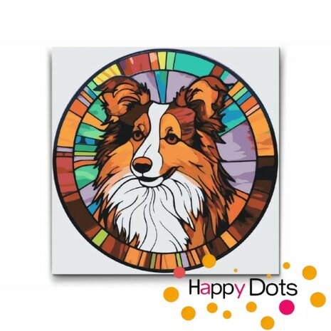 Paint by Number Dog - Sheltie