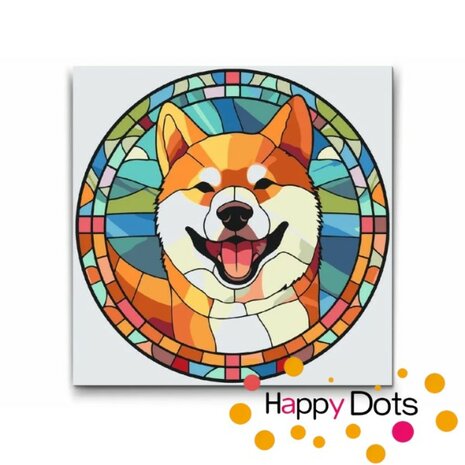 Paint by Number Dog - Shiba