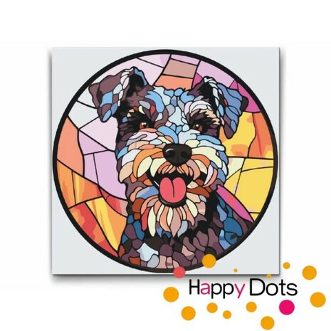 Peinture par num&eacute;ro Chien - Schnauzer