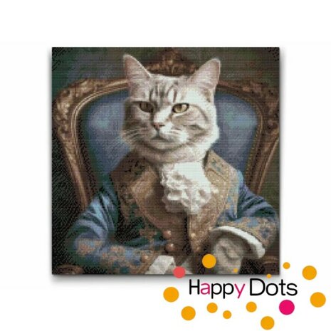 Diamond Painting Chat Aristocratique