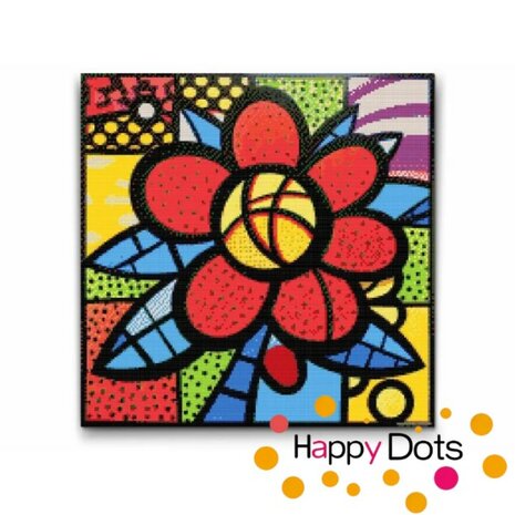 Diamond Painting Bunte Blumen 03