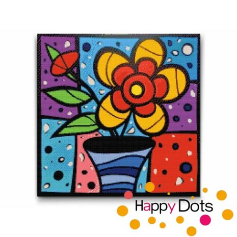 Diamond Painting Bunte Blumen 04