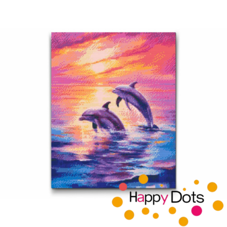 Diamond Painting Dauphins Sautant 01