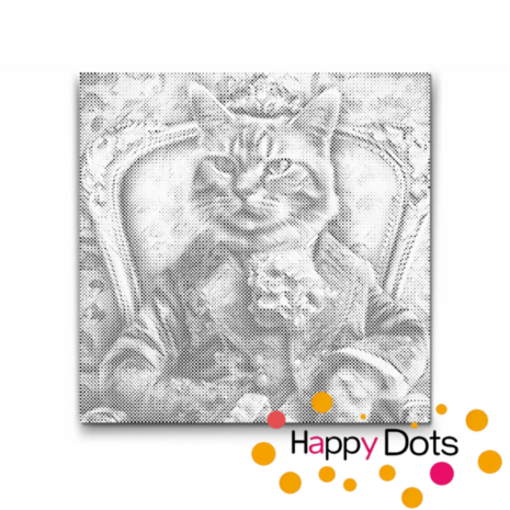 DOT Painting Aristocratic Cat