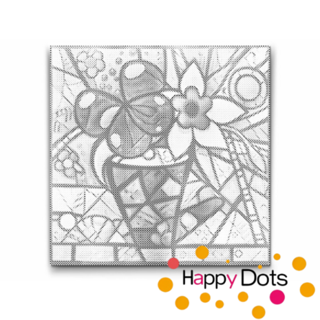 DOT Painting Fleurs Color&eacute;es 01