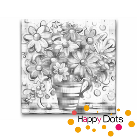 DOT Painting Colorful Flowers 02