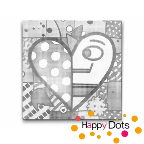 DOT Painting Colorful Hearts 02