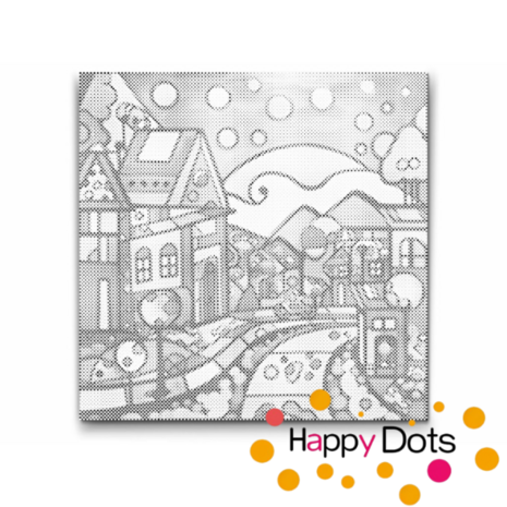 DOT Painting Colorful Landscapes 02