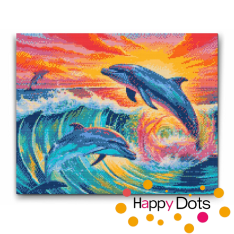 Diamond Painting Dauphins Sautant 03