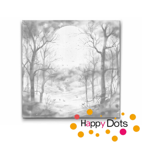 DOT Painting Verzauberter Wald 01