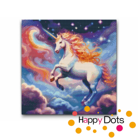 Diamond Painting Einhorn in den Wolken