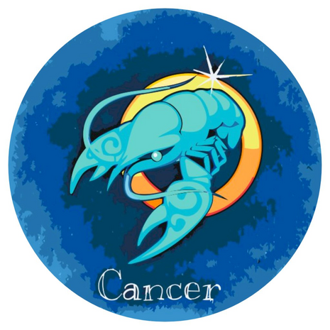 Paint by Number Zodiac round Cancer