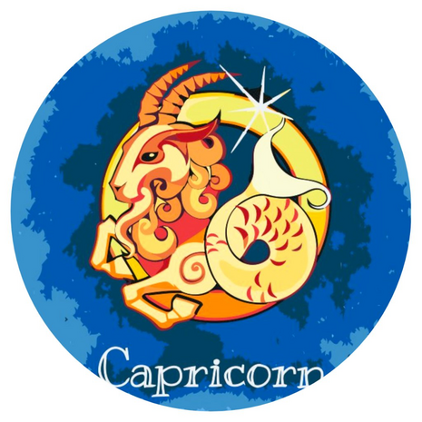 Paint by Number Zodiac round Capricorn