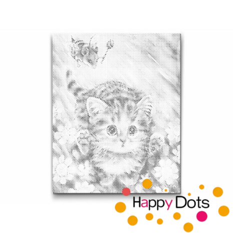 DOT Painting Katze mit Biene