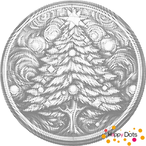 DOT Painting Kerstboom met ster