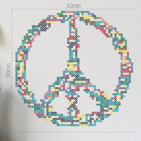 Iron-on bead set Peace