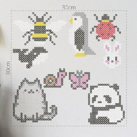 Iron-on bead set Animals 01