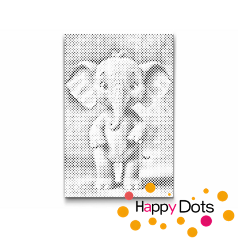 DOT Painting Children&#039;s Room - Elephant