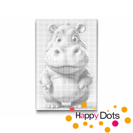 DOT Painting Children&#039;s Room - Hippopotamus