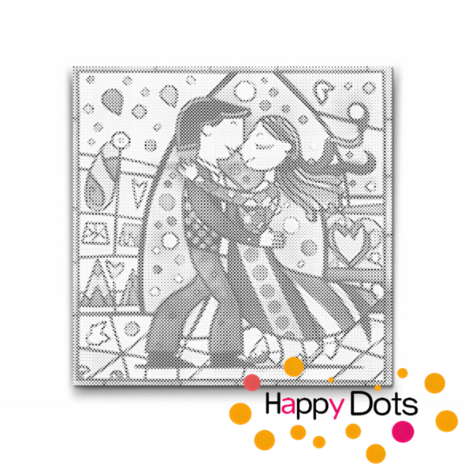 DOT Painting Dancing Couple