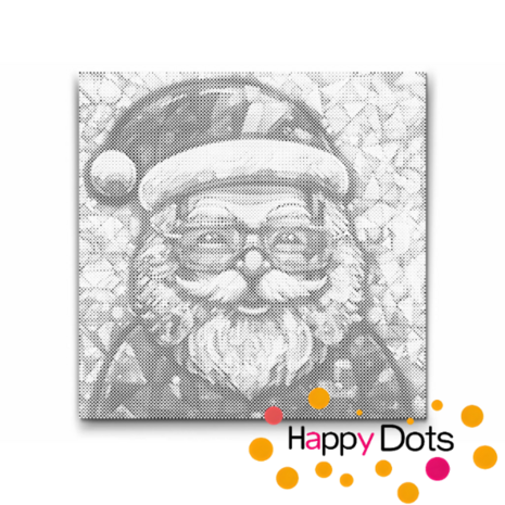 DOT Painting Portr&auml;t Weihnachtsmann