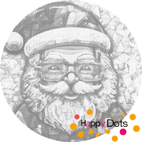 DOT Painting Portrait P&egrave;re No&euml;l