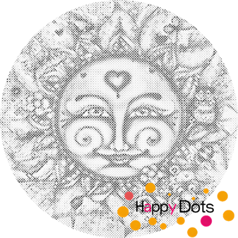 DOT Painting Beautiful sun