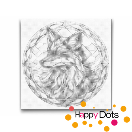 DOT Painting Fox 01