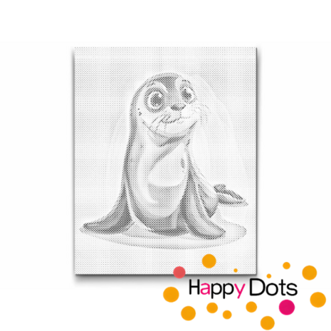 DOT Painting Schattige zeehond