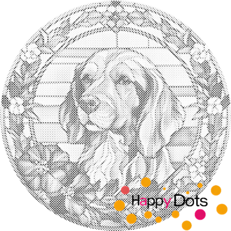 DOT Painting Kerst hond