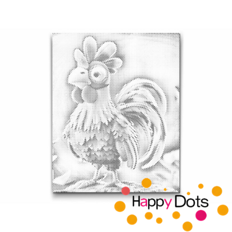 DOT Painting Crazy chicken