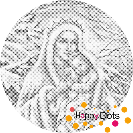 DOT Painting Mother Mary