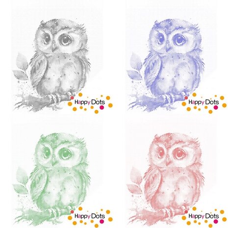 DOT Painting Mignon hibou