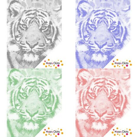 DOT Painting T&ecirc;te de tigre