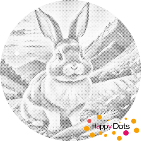 DOT Painting Petit lapin joyeux