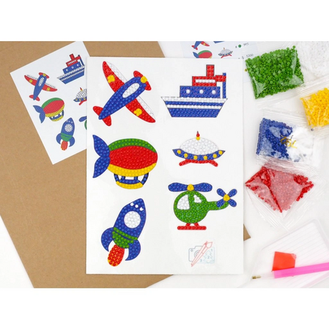 Diamond Painting Stickers - Transport