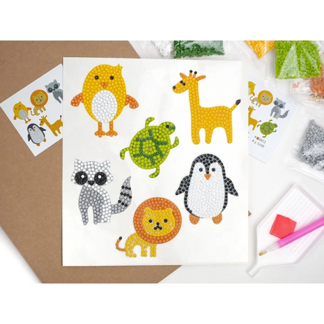 Diamond Painting Stickers - Dieren 01