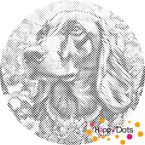 DOT Painting Art Nuveau - Hond