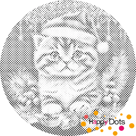 DOT Painting Kerst Kitten 02