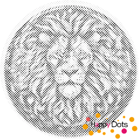 DOT Painting T&ecirc;te de Lion 01